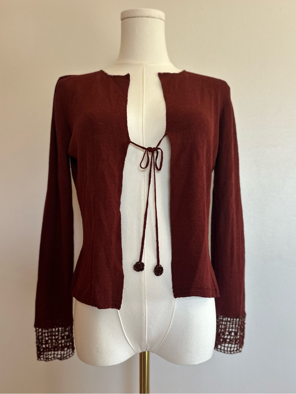 NWT Y2K Max Studio Beaded Sweater Set Cardigan & Tank Office Whimsigoth S Petite